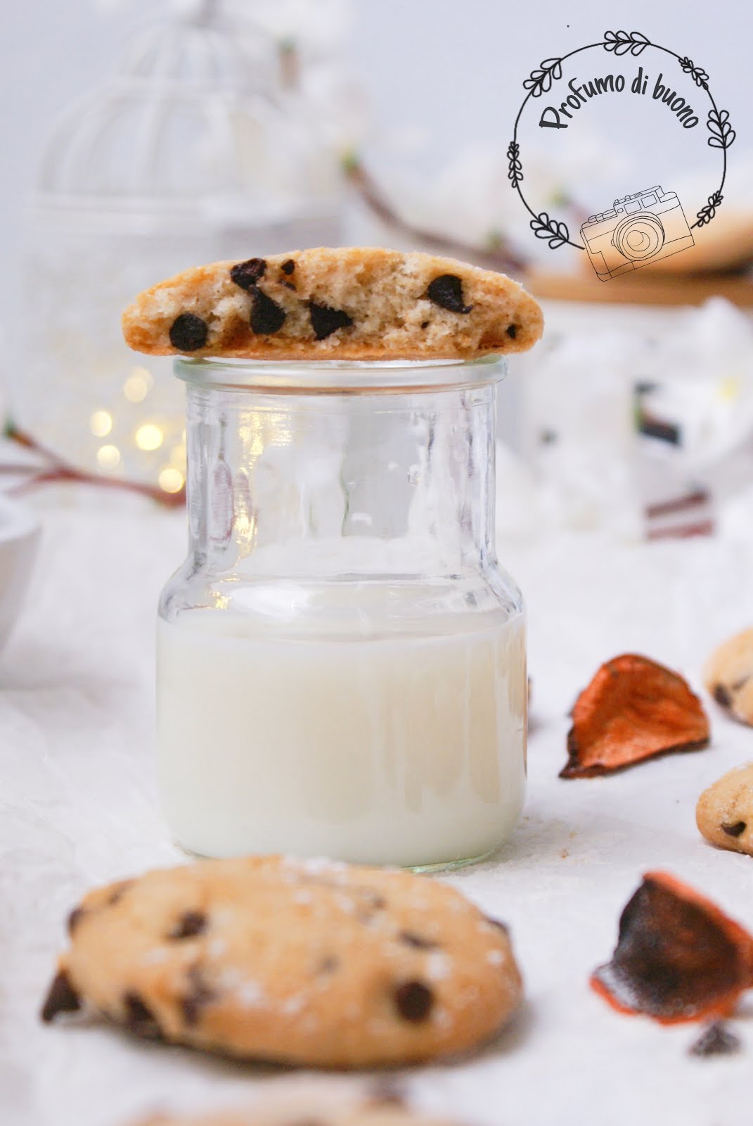Biscotti con gocce di cioccolato senza glutine Profumo di Buono