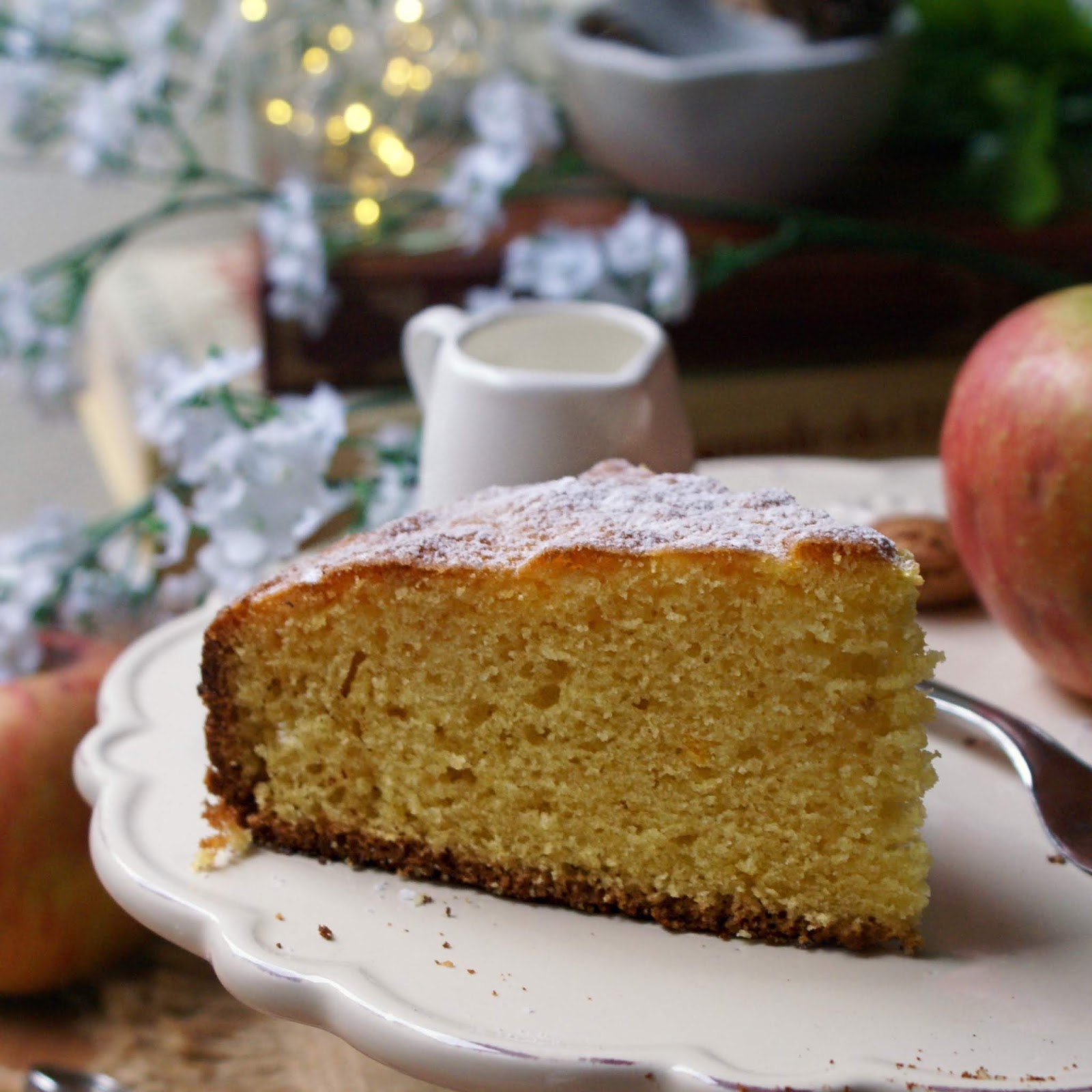 Torta sette vasetti senza glutine con zucchero a velo