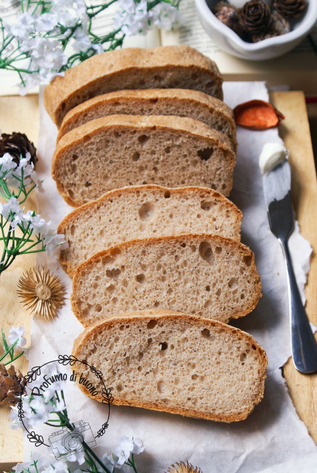 Pane integrale alla quinoa senza glutine