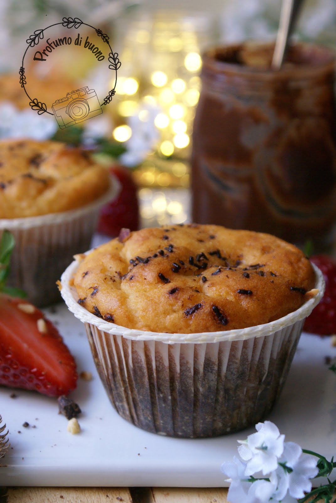 Muffin ripieni al cioccolato senza glutine