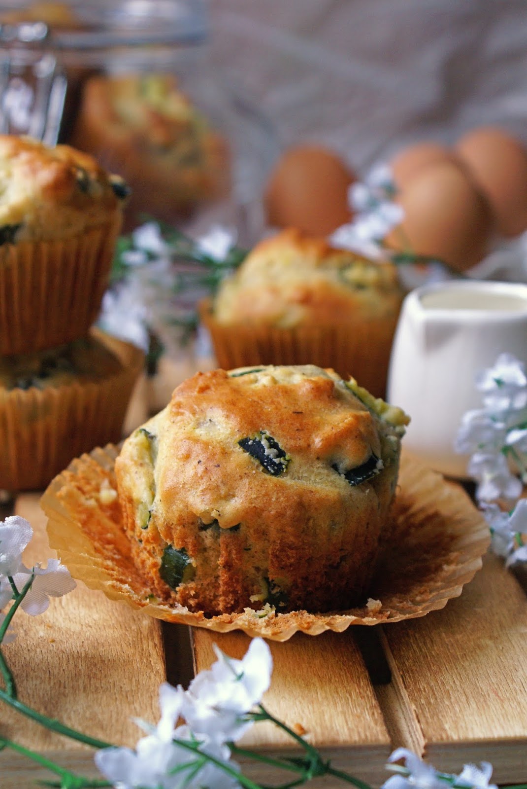 Muffin integrali alle zucchine senza glutine