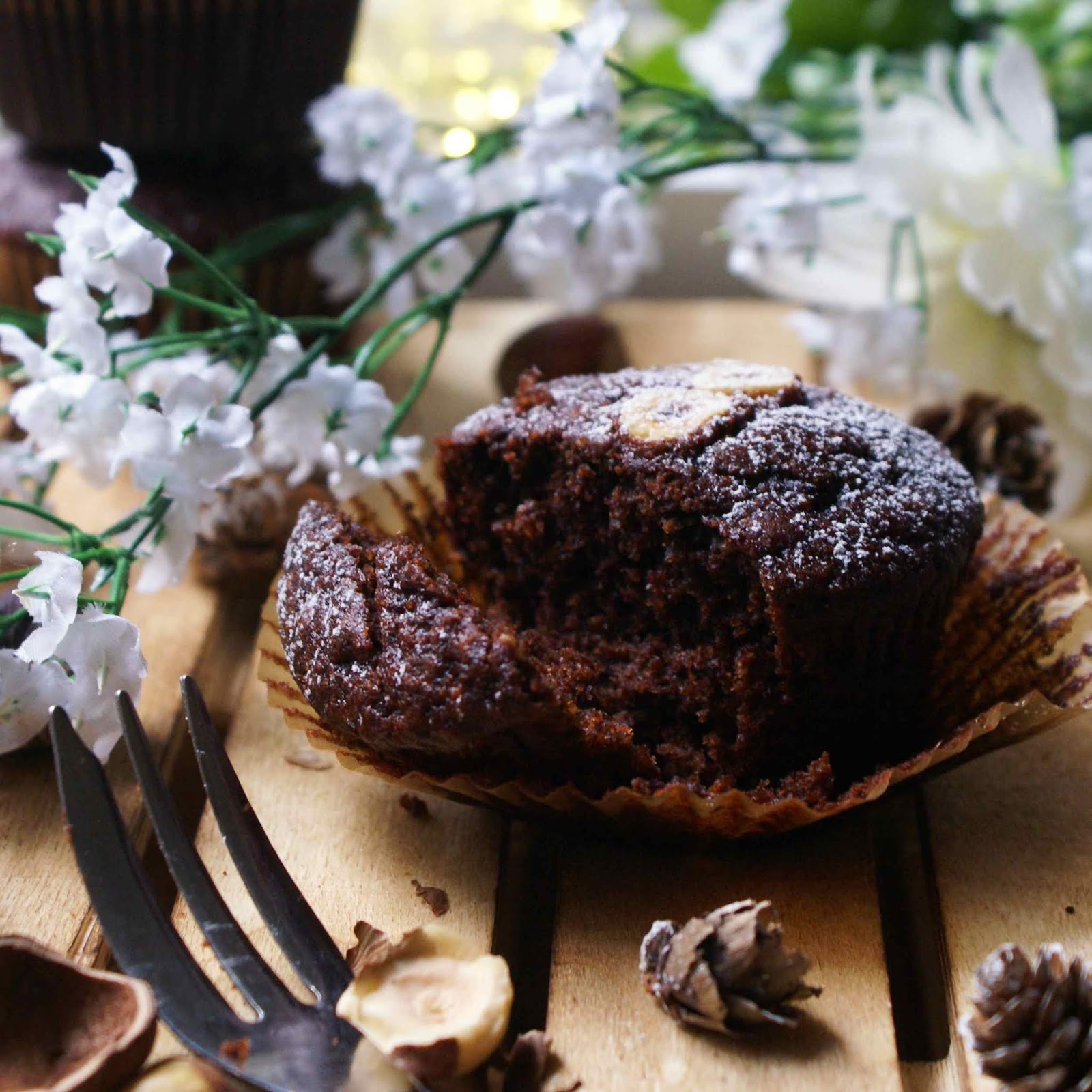 Muffin nocciole e cacao senza glutine