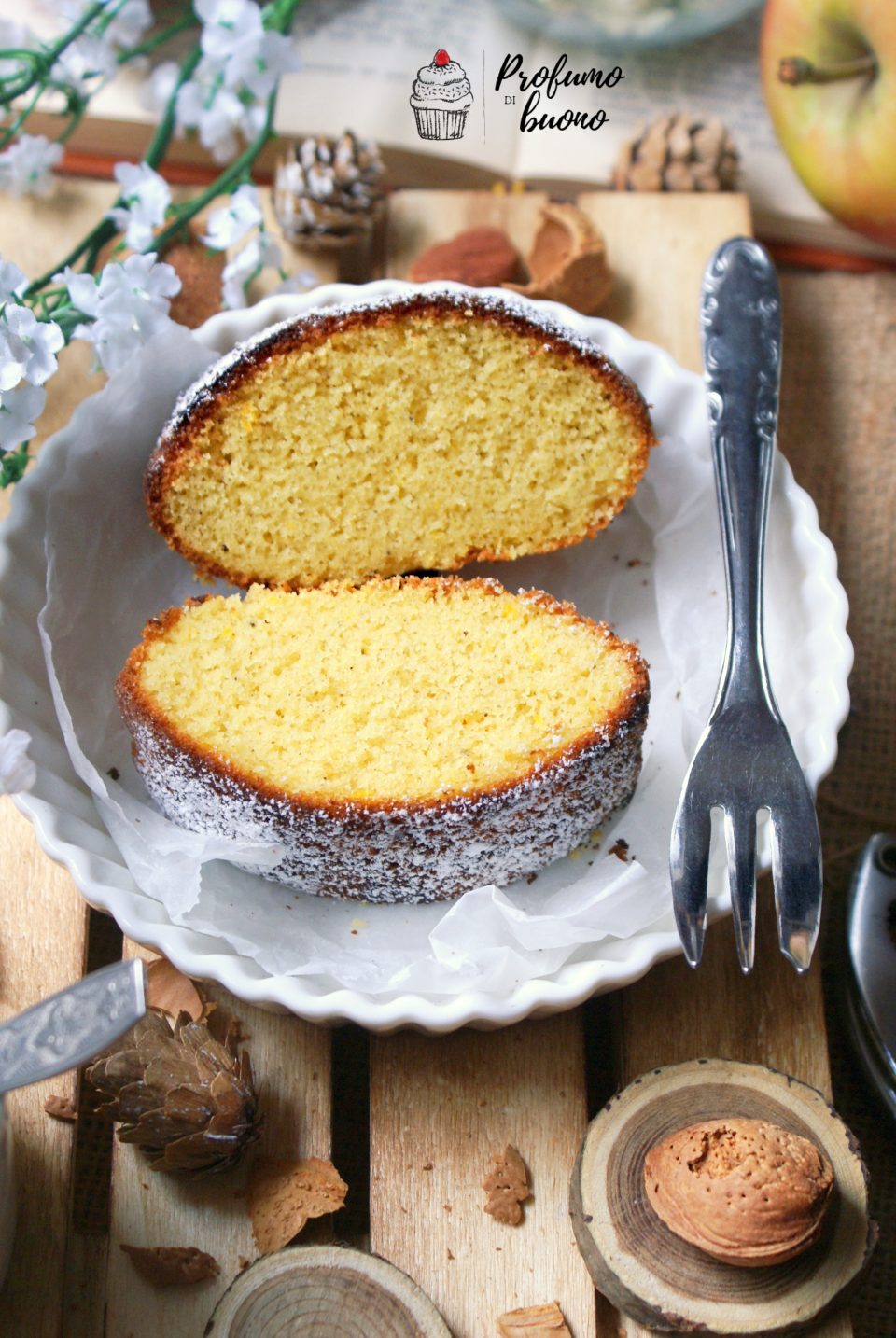 Gluten free cake with millet flour