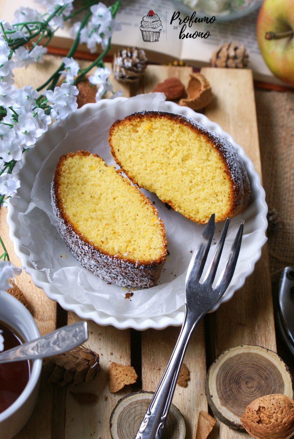 Gluten free cake with millet flour