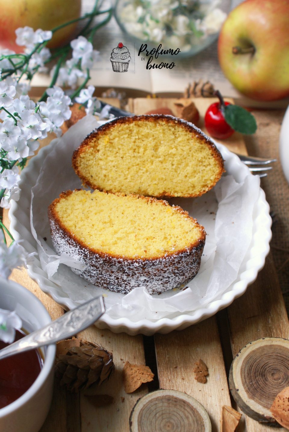 Gluten free cake with millet flour