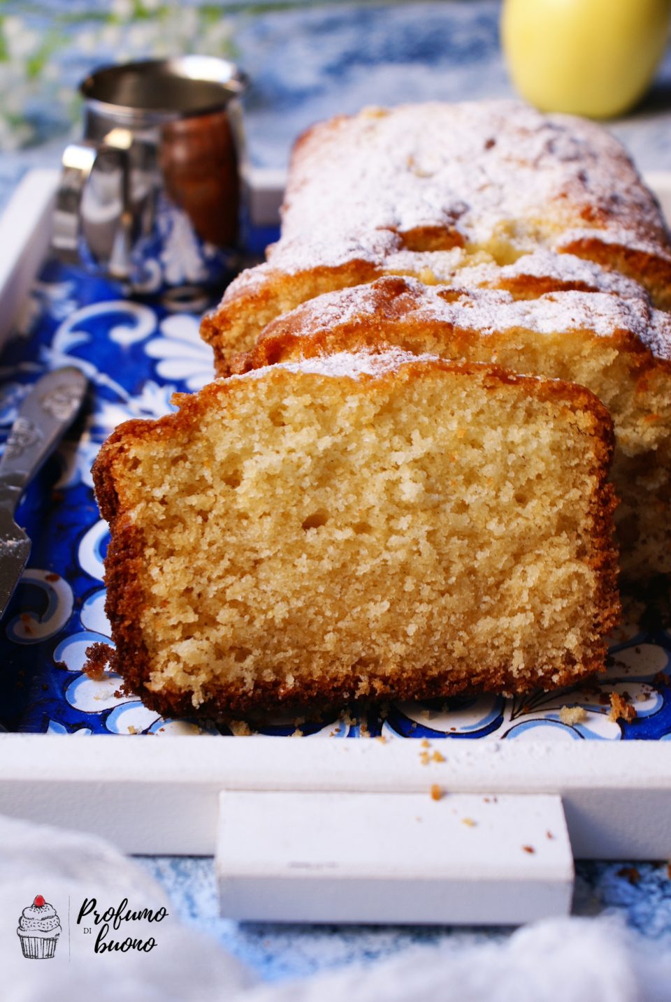 Plumcake sette vasetti senza glutine con zucchero a velo