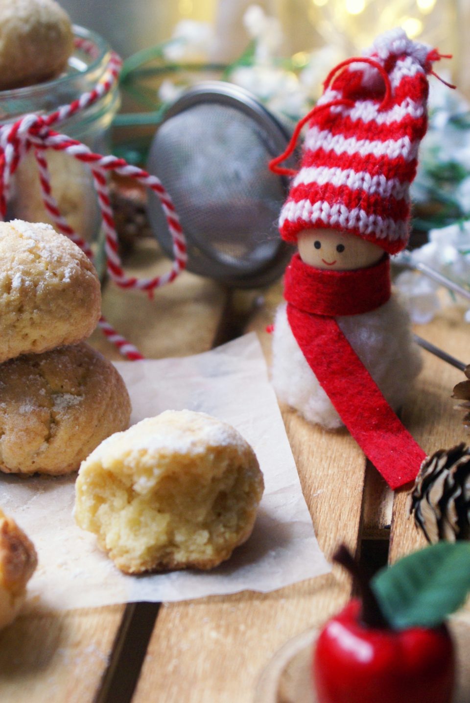 Gluten free almond snowball cookies