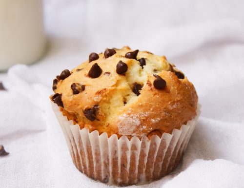 Muffin senza glutine con gocce di cioccolato