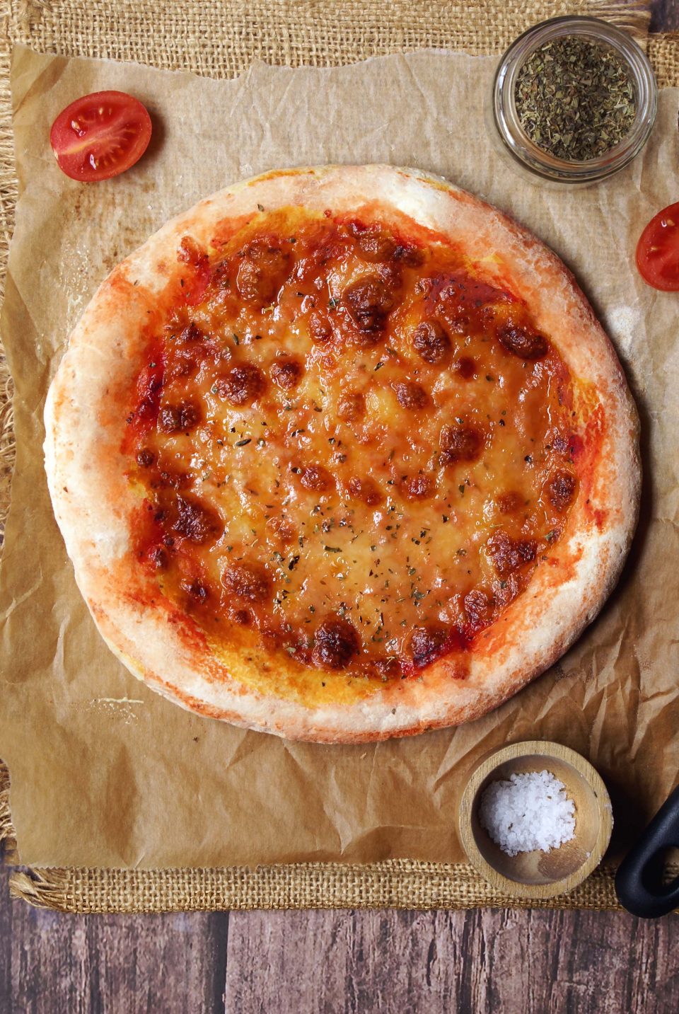 Pizza senza glutine con lievito istantaneo